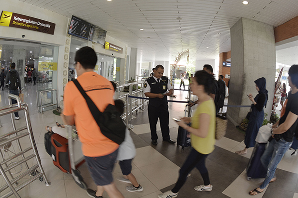 Suasana di Bandara Internasional I Gusti Ngurah Rai