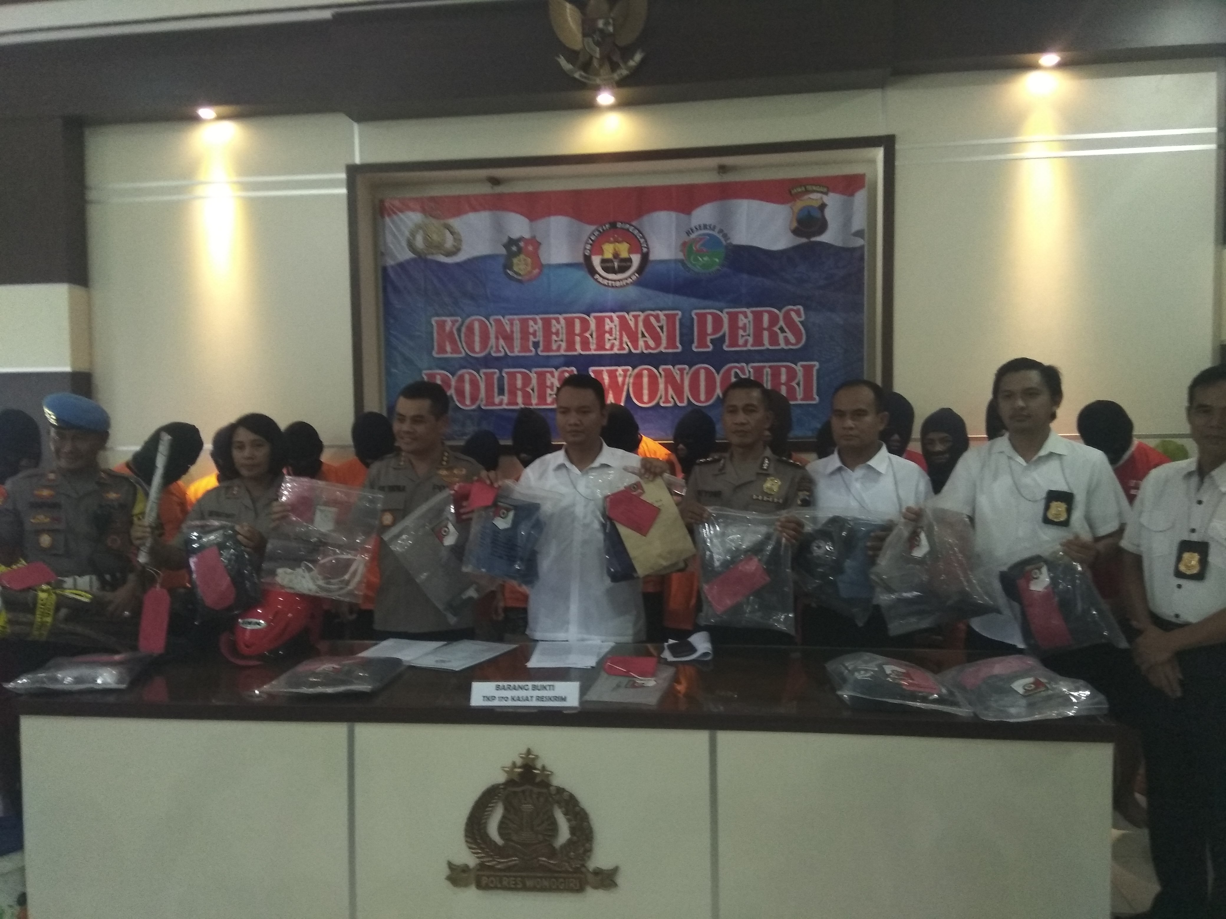 25 pesilat Wonogiri ditetapkan sebagai tersangka kasus pengeroyokan, perusakan dan upaya melawan petugas