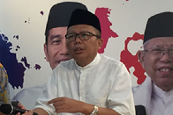  WAKIL Ketua Tim Kampanye Nasional (TKN) Joko Widodo (Jokowi)-Ma'ruf Amin, Arsul Sani 