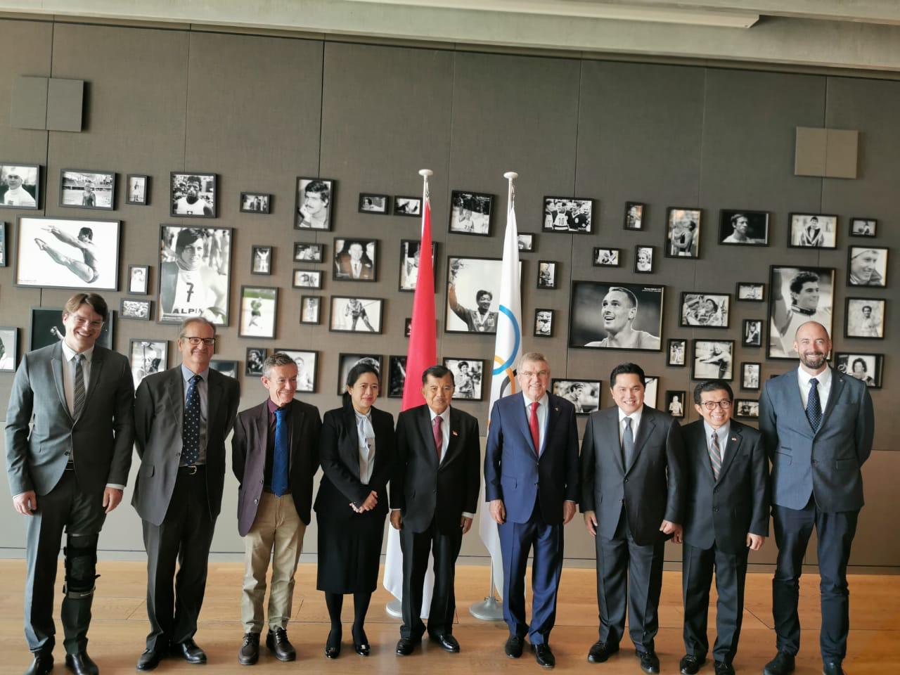 Pertemuan Wapres dan Presiden IOC Thomas Bach