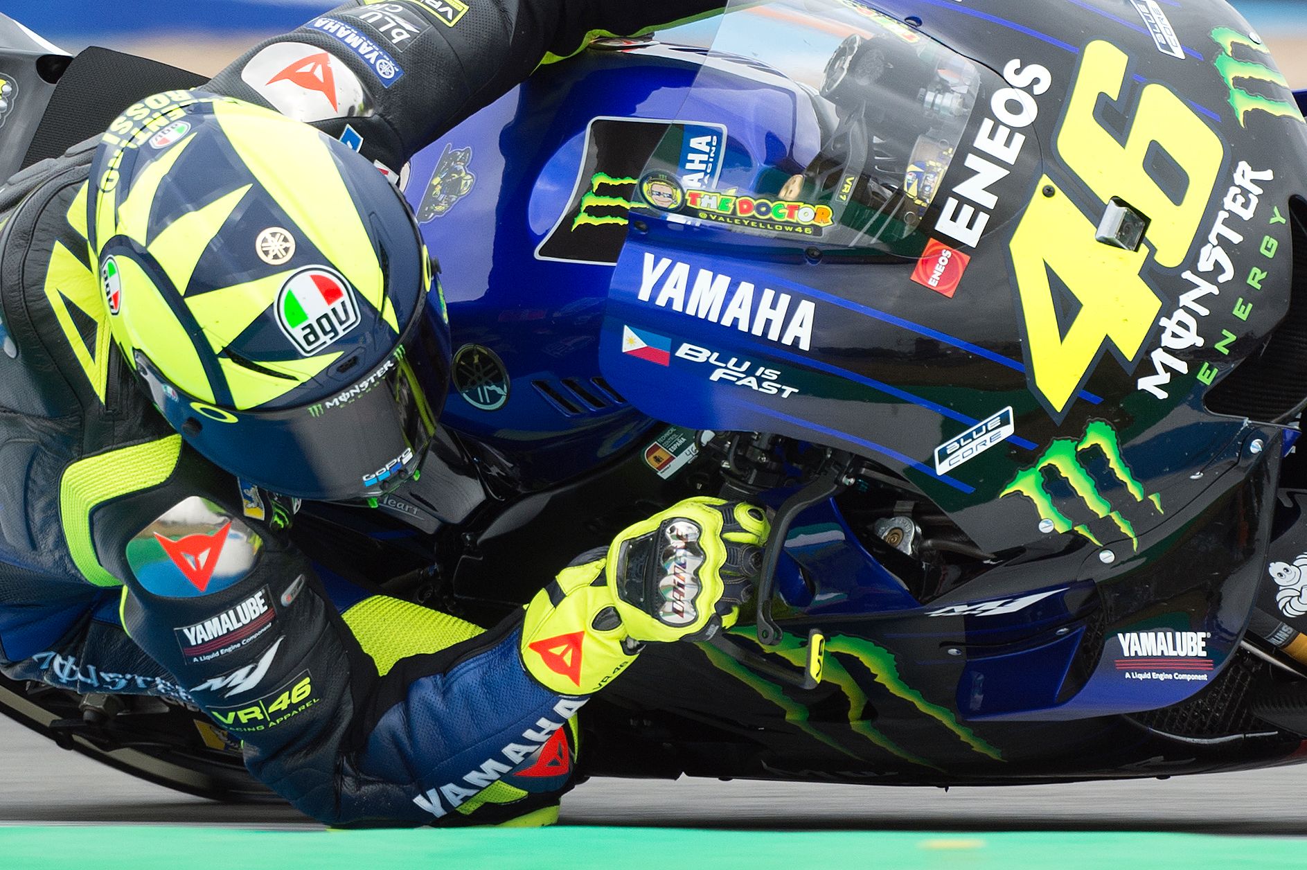  Pembalap Monster Energy Yamaha asal Italia Valentino Rossi 