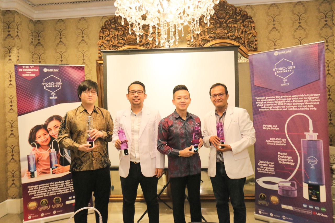LiveWell Global memperkenalkan generator portabel air dan inhalasi hidrogen pertama di Indonesia