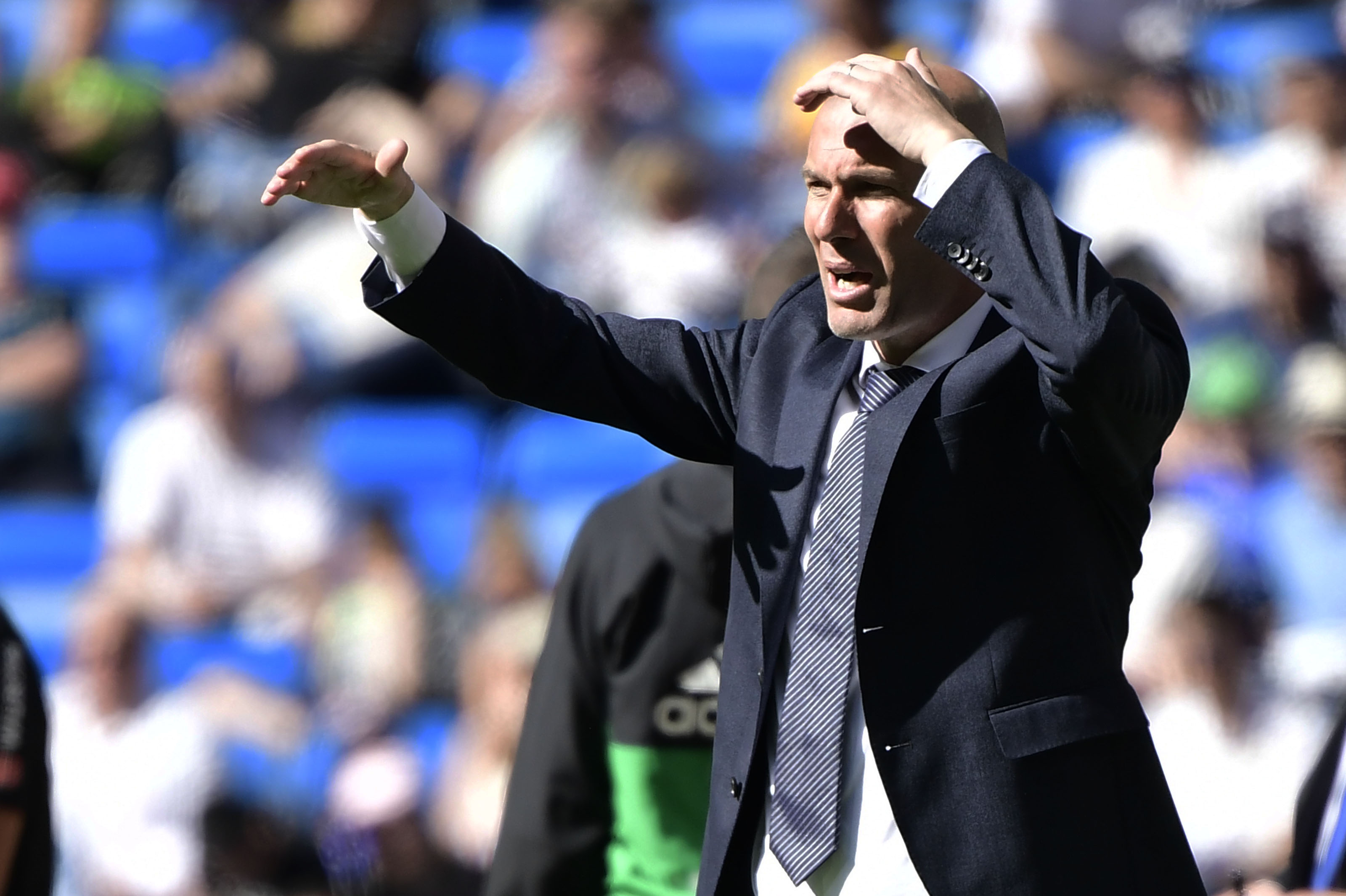 Pelatih Real Madrid asal Prancis Zinedine Zidane