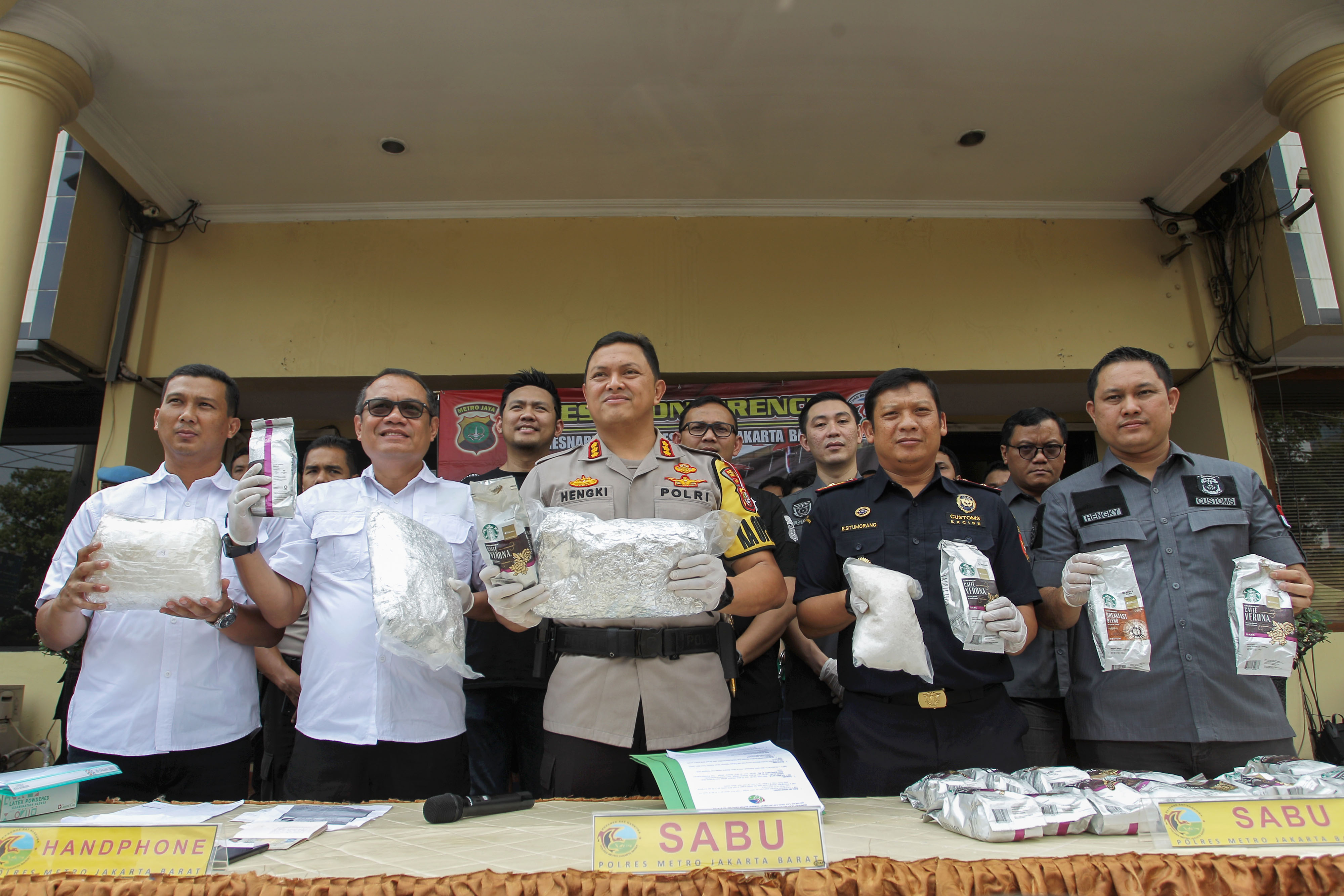 Polres Jakarta Barat gelar barang bukti narkoba.