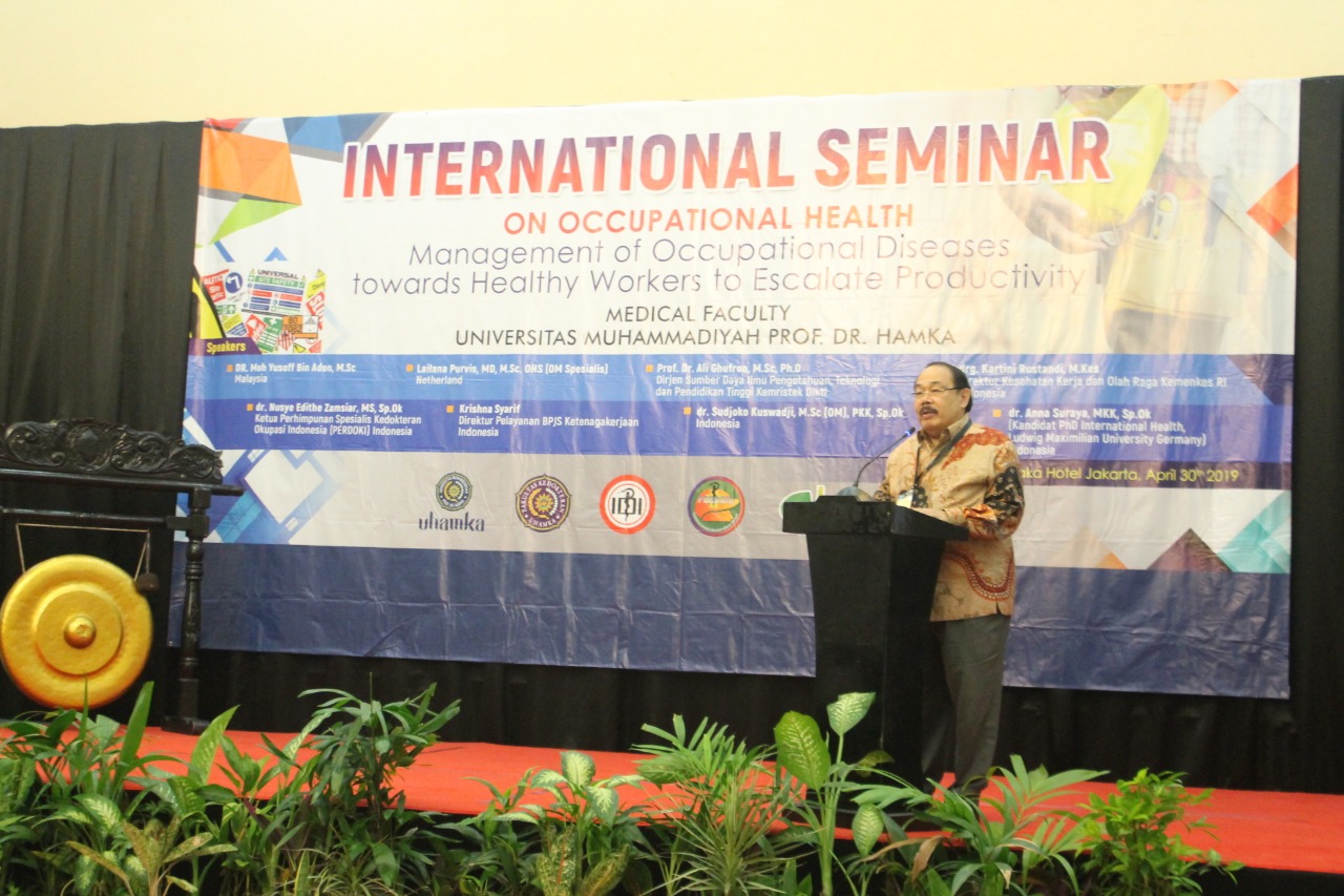 Uhamka gelar Seminar Internasional Kesehatan Kerja  “Management of Occupational Disease towards Healthy Workers to Escalate Productivity