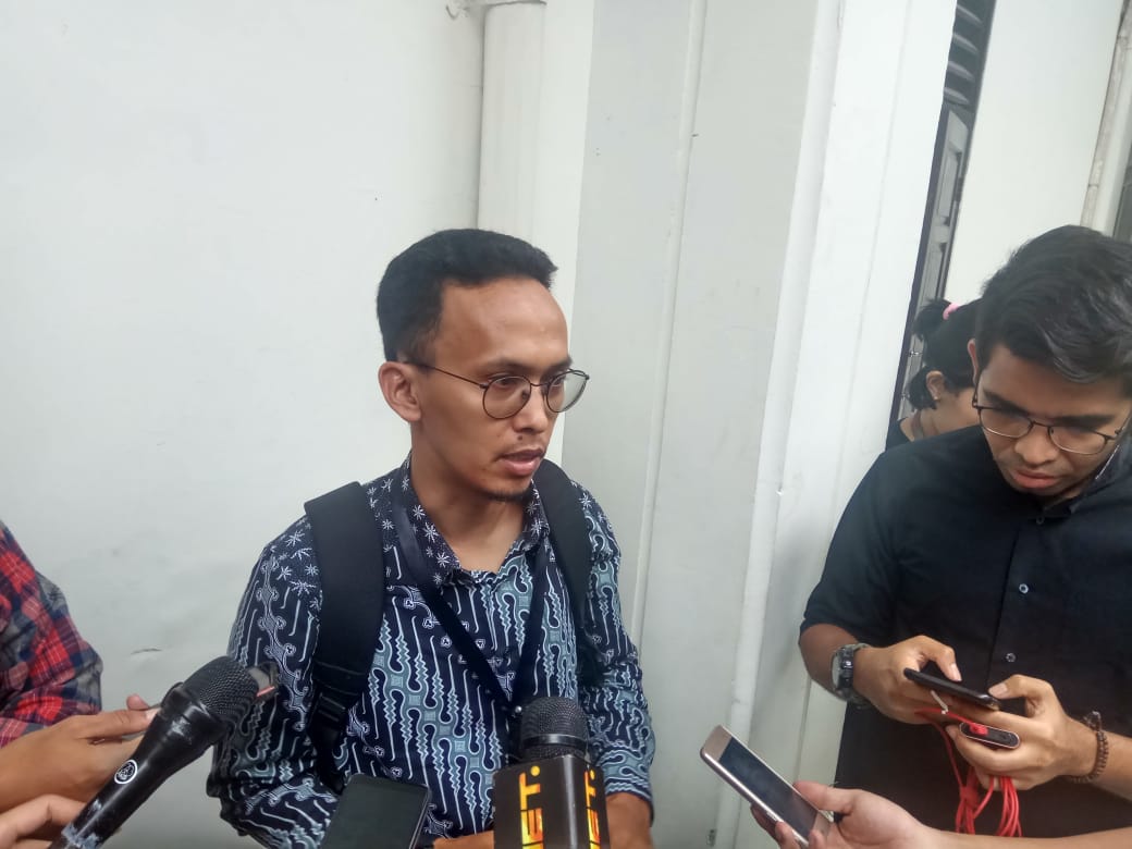 Saksi ahli dalam sidang Ratna Sarumpaet, Teguh Afriyadi.