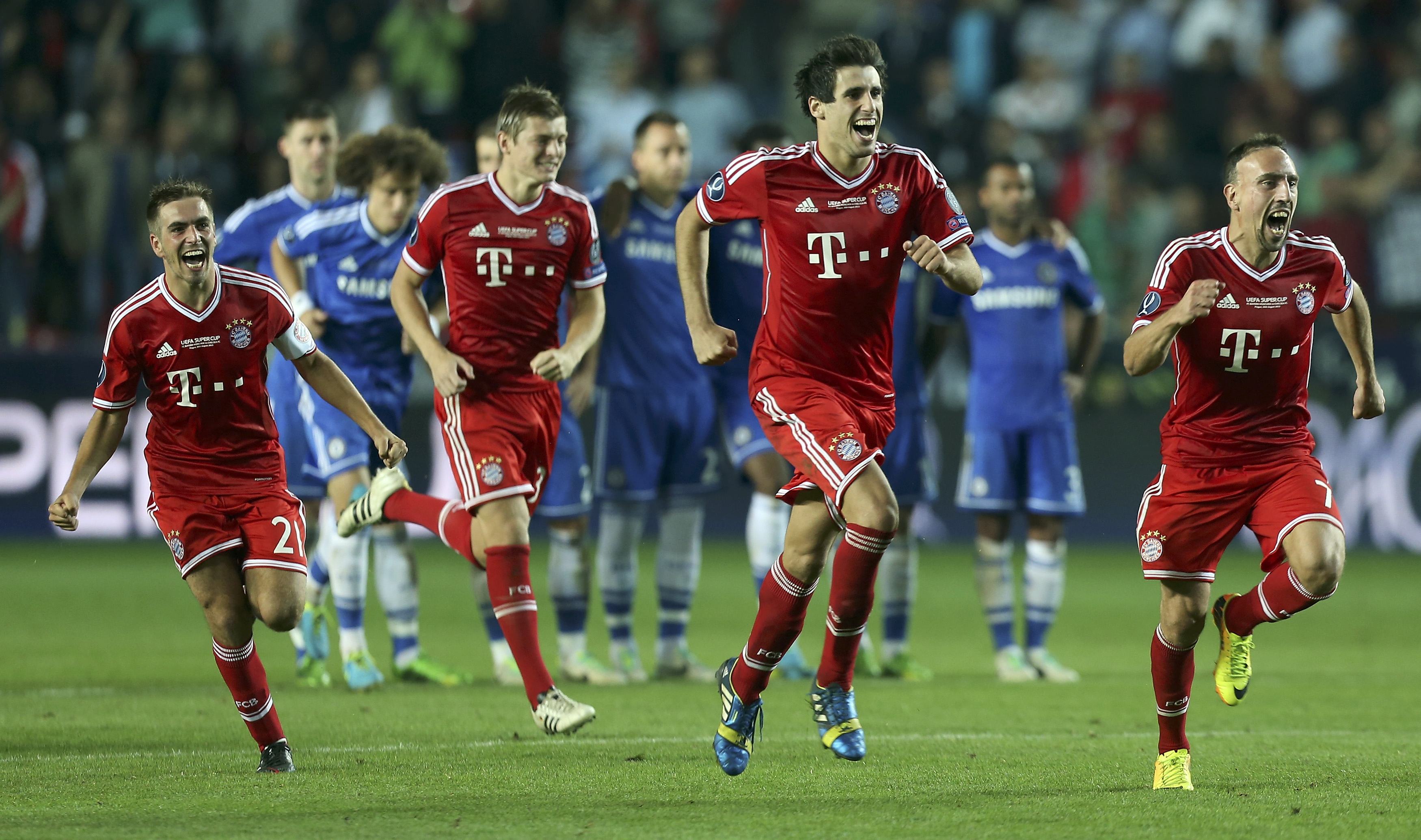 Frank Ribery (paling kanan) berharap bisa memperkuat Bayer Muenchen setelah pensiun sebagai pemain sepak bola