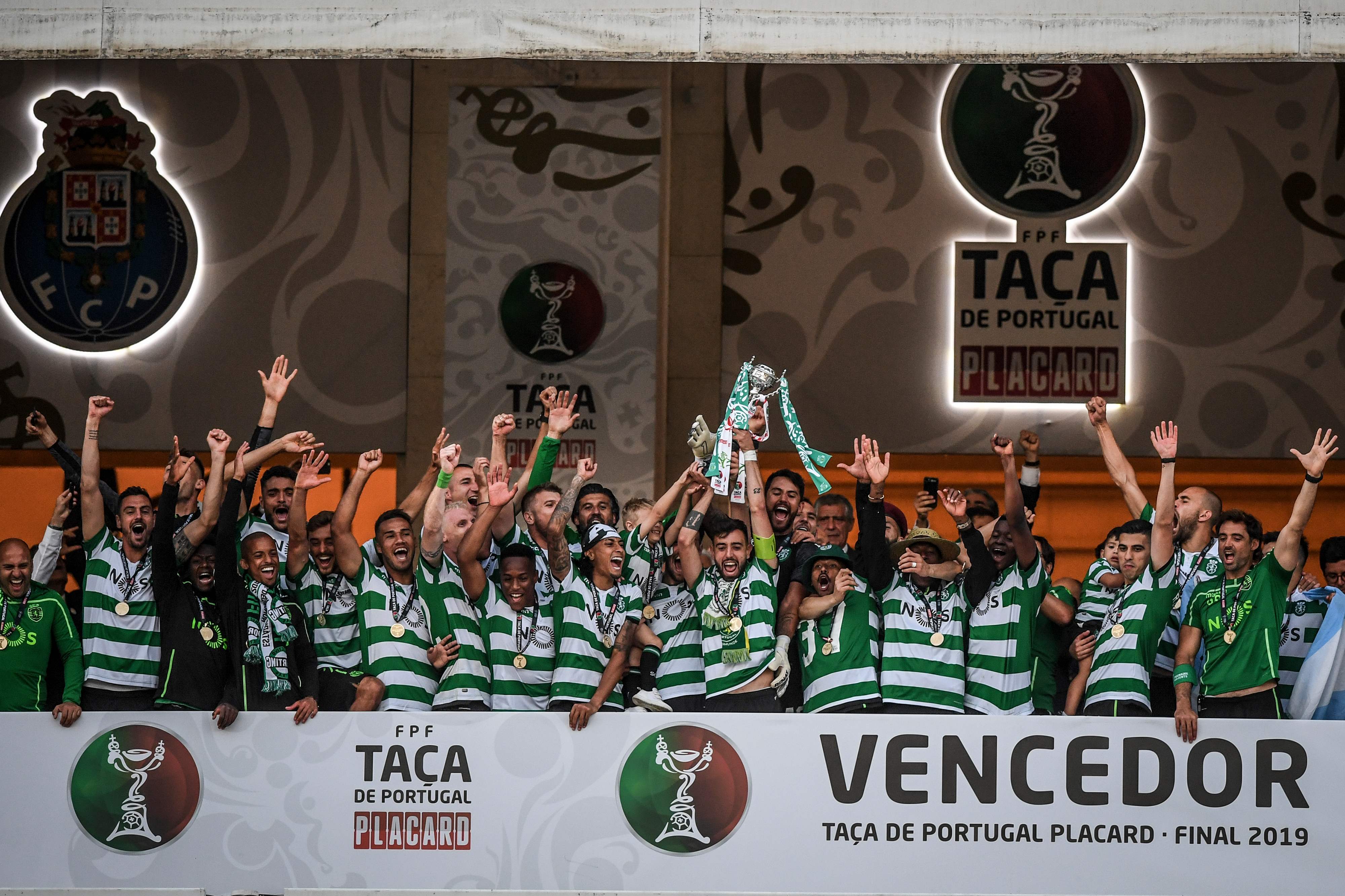 Sporting Lisbon saat menjadi juara Piala Portugal