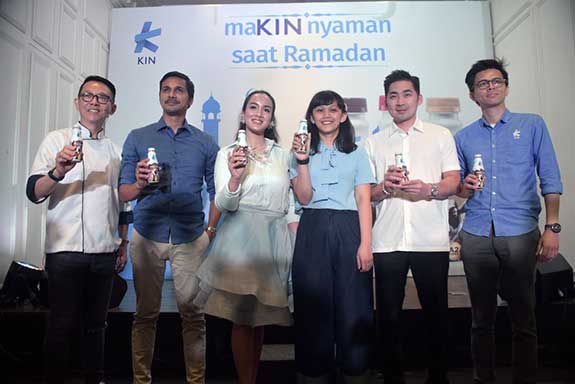Peluncuran KIN Fresh Milk bertajuk 'Makin Nyaman Saat Ramadan' di Jakarta, Kamis (16/5) 