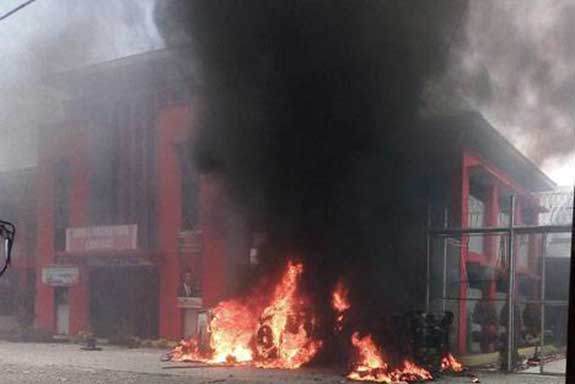 Lapas Narkotika Langkat Dibakar