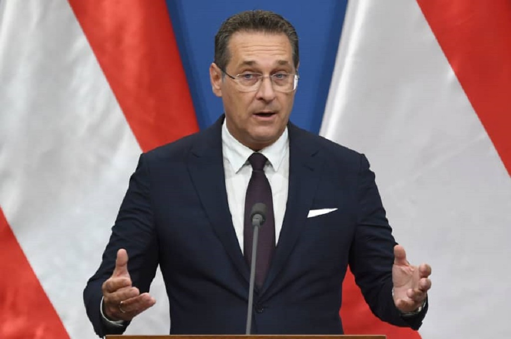 Wakil Kanselir Austria Heinz-Christian Strache. 