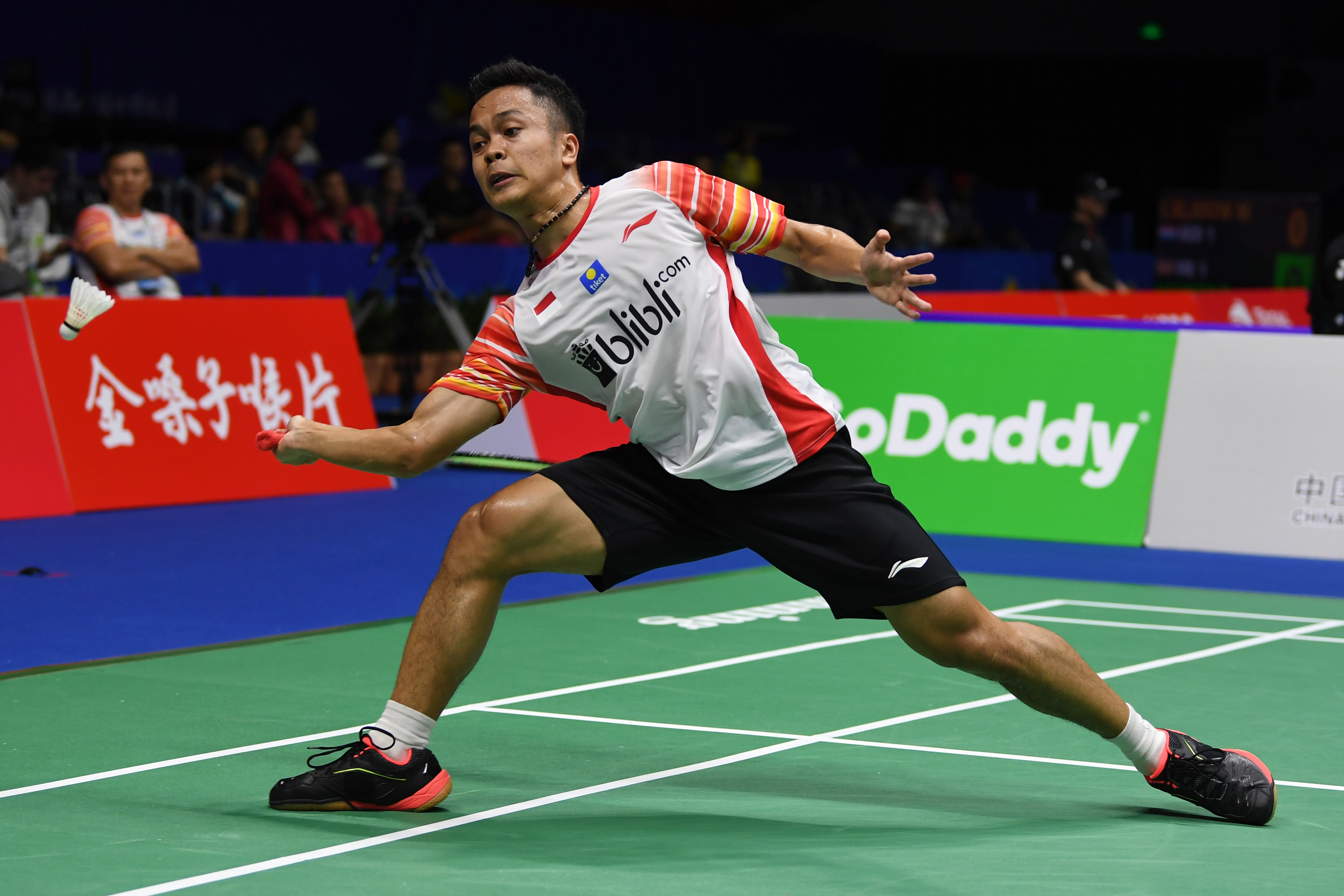 Tunggal putra Indonesia Anthony Sinisuka Ginting 