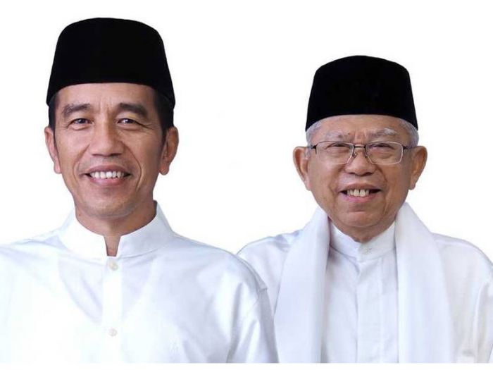  Pasangan Capres-cawapres omor urut 01 Jokowi-KH Ma'aruf Amin 