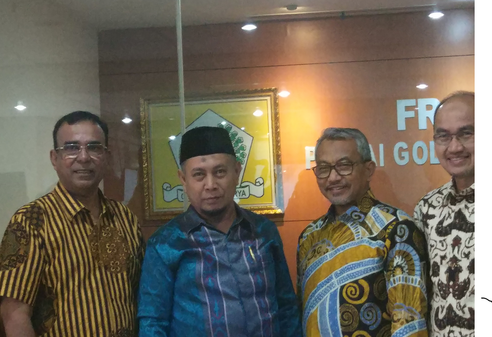 Safari Cawagub Achmad Syaikhu dan Cawagub Agung Yulianto ke Fraksi Partai Golkar DPRD Jakarta, beberapa waktu lalu. 