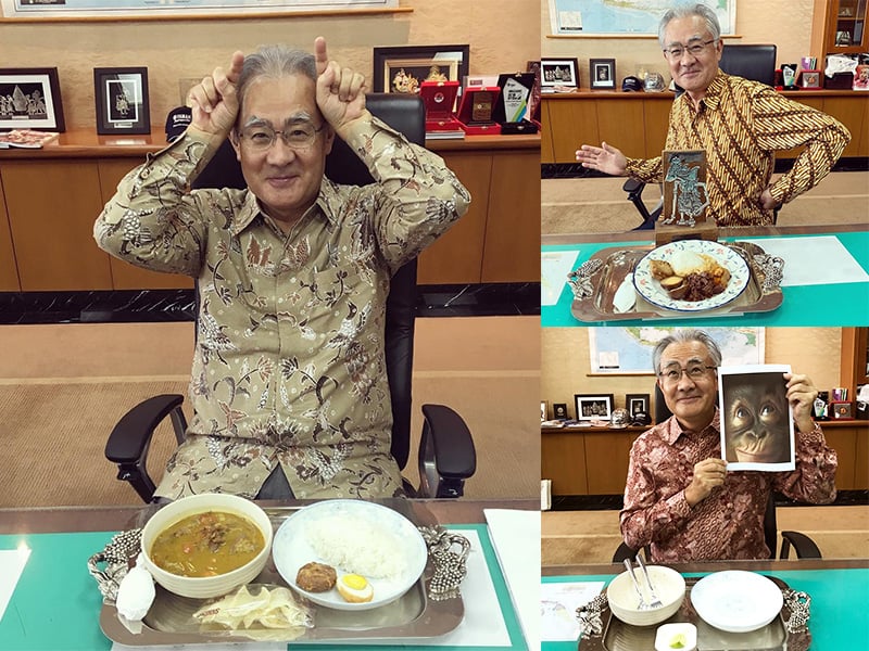 Ragam makan siang Duta Besar Jepang untuk Indonesia Masafumi Ishii.