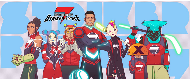 Cristiano Ronaldo sebagai pahlawan super dalam komik Striker Force 7.