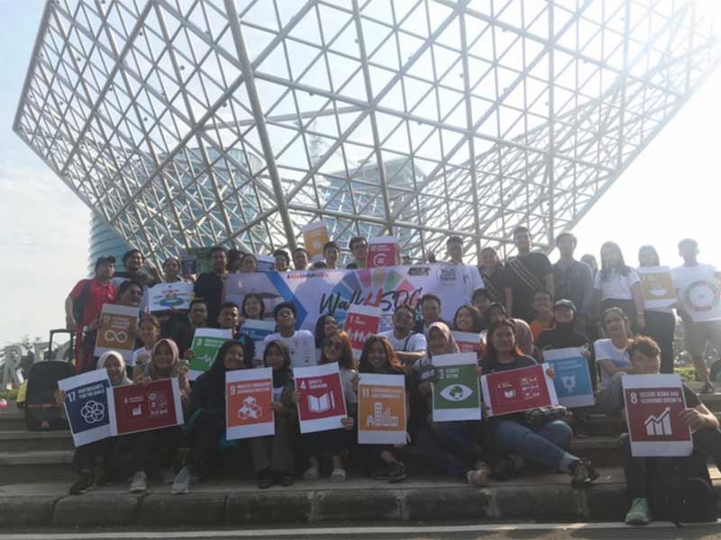 Komunitas peserta Walk for SDGs