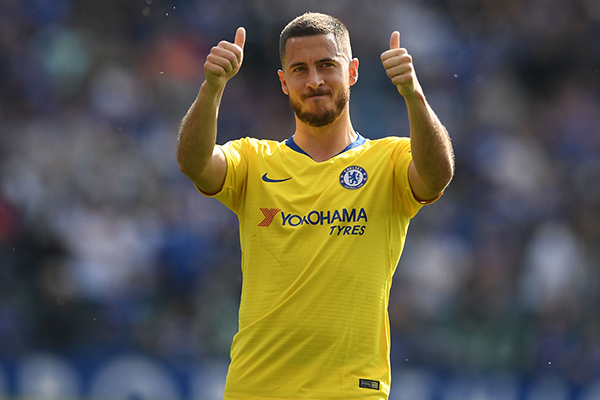 Gelandang Chelsea Eden Hazard 