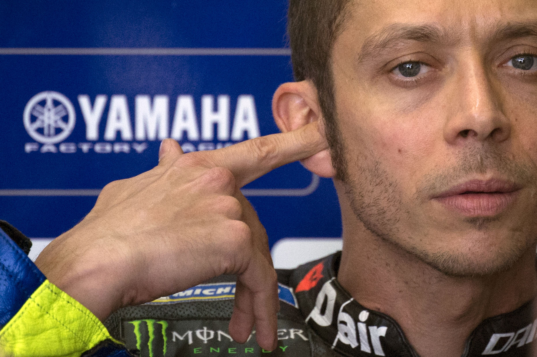 PEMBALAP Moto-GP dari tim Monster Energy Yamaha, Valentino Rossi,