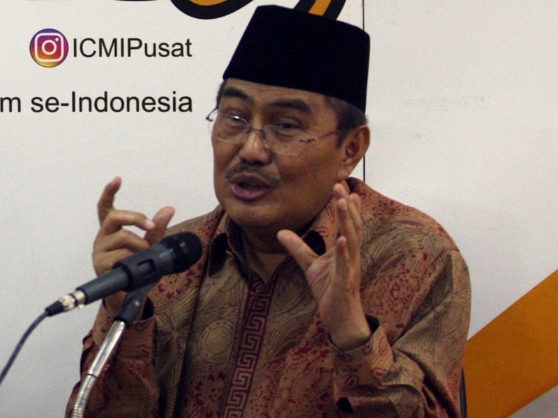Ketua Umum Ikatan Cendekiawan Muslim Indonesia (ICMI) Jimly Asshiddiqie.