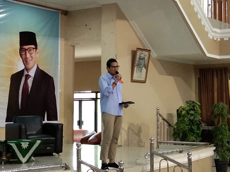 Calon Wakil Presiden nomor urut 02 Sandiaga Uno