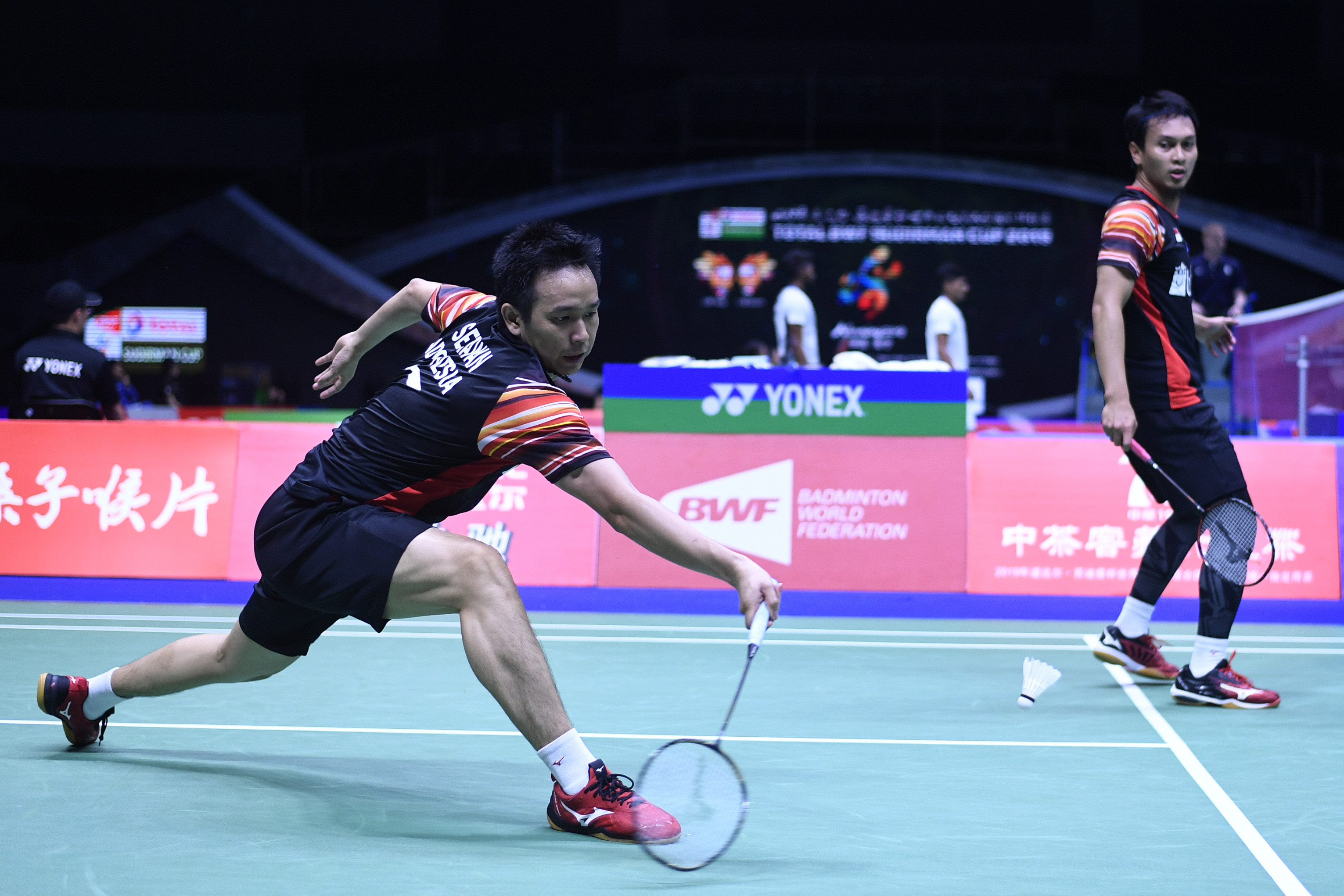 Pasangan ganda putra Indonesia Hendra Setiawan/Muhammad Ahsan