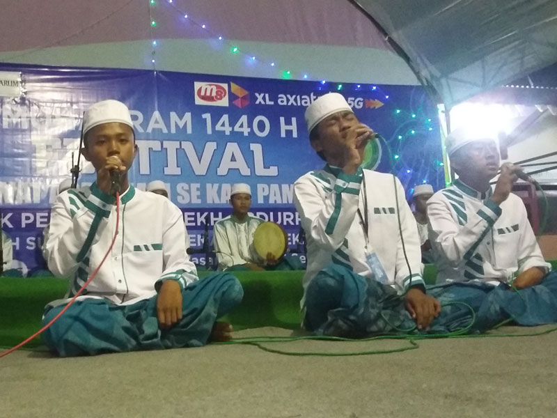 Salah satu peserta Festival Hadrah