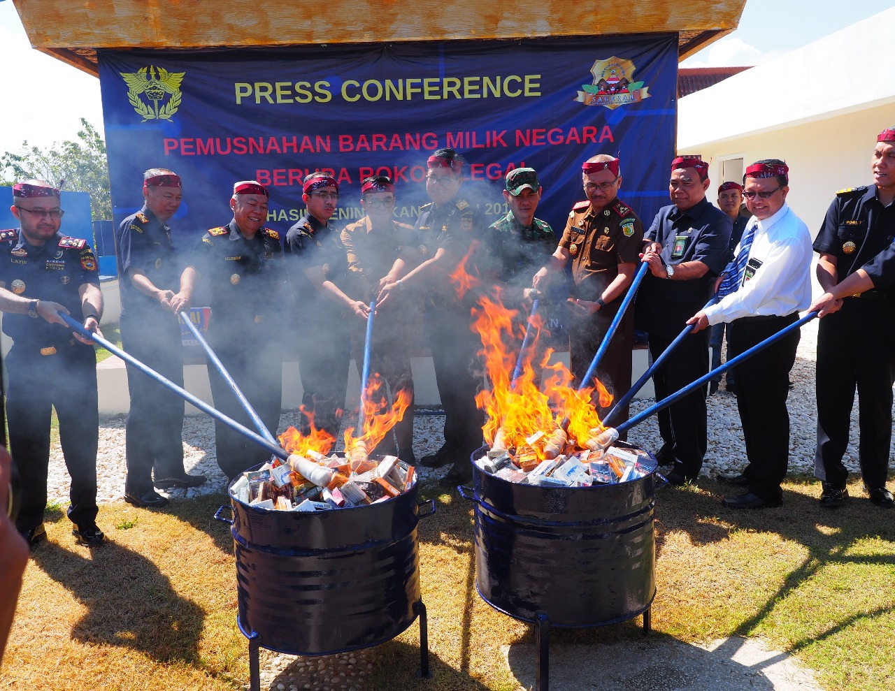 Aksi bea cukai madura bantu tekan peredaran rokok ilegal