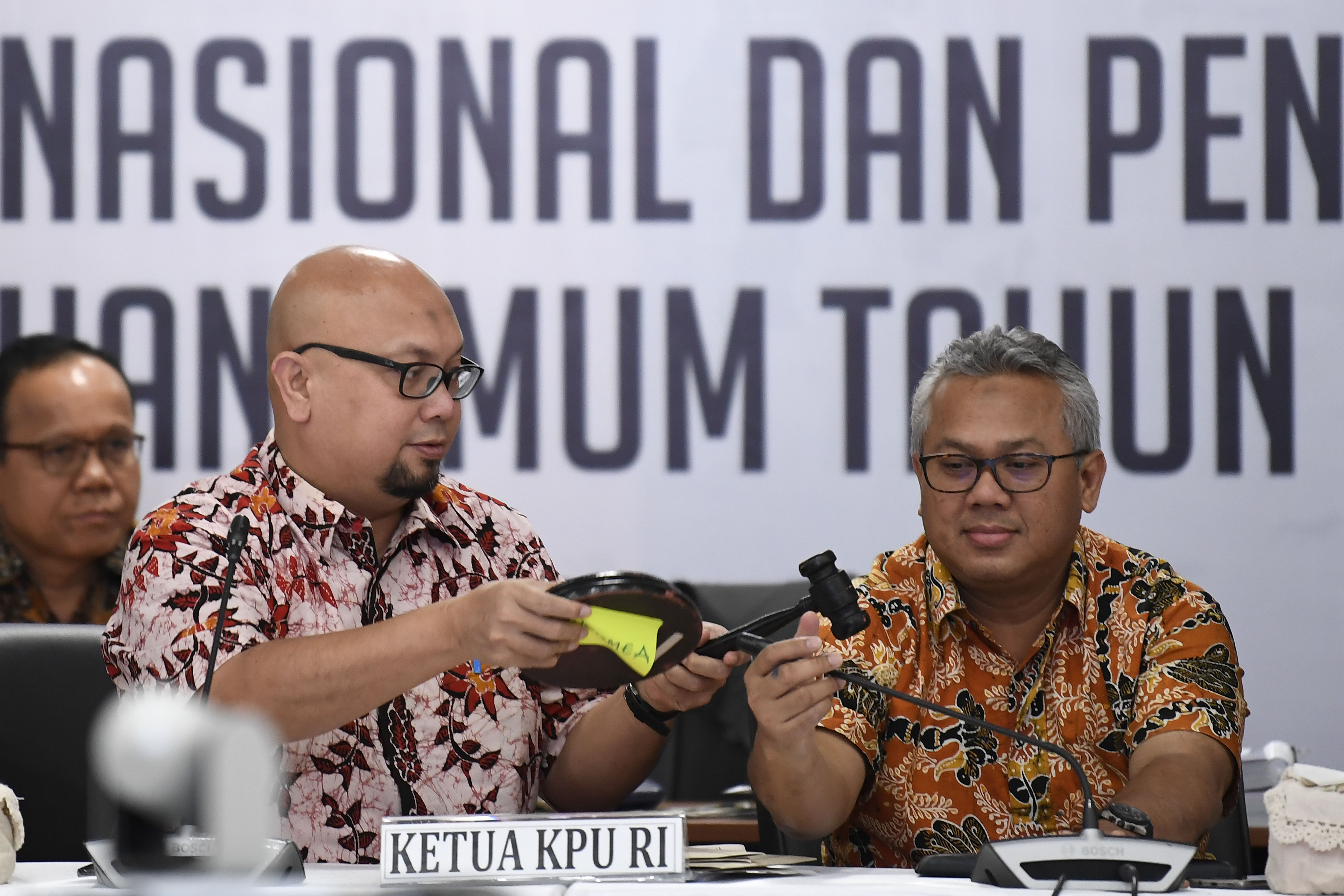 Proses rekapitulasi Pemilu 2019 di kantor KPU