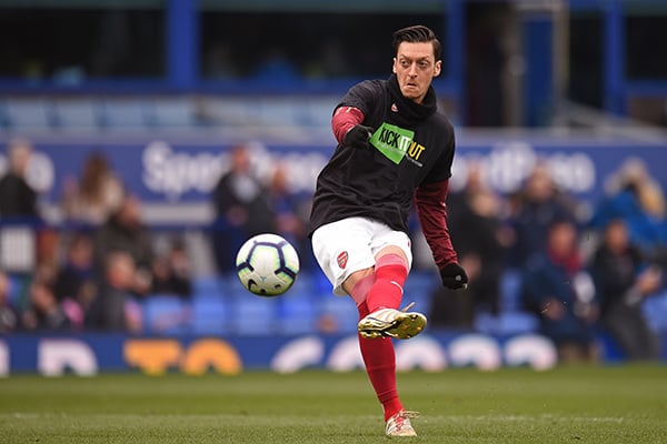 Pemain Arsenal Mesut Ozil