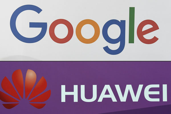 logo google dan huawei