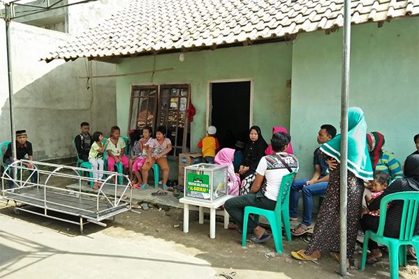 Salah satu rumah petugas KPPS yang meninggal dunia