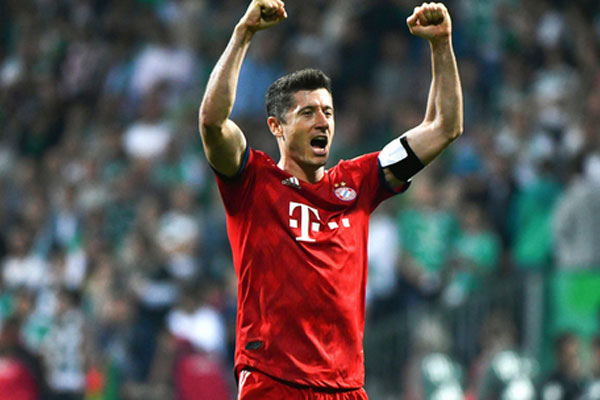 Striker Bayern Munich Robert Lewandowski.