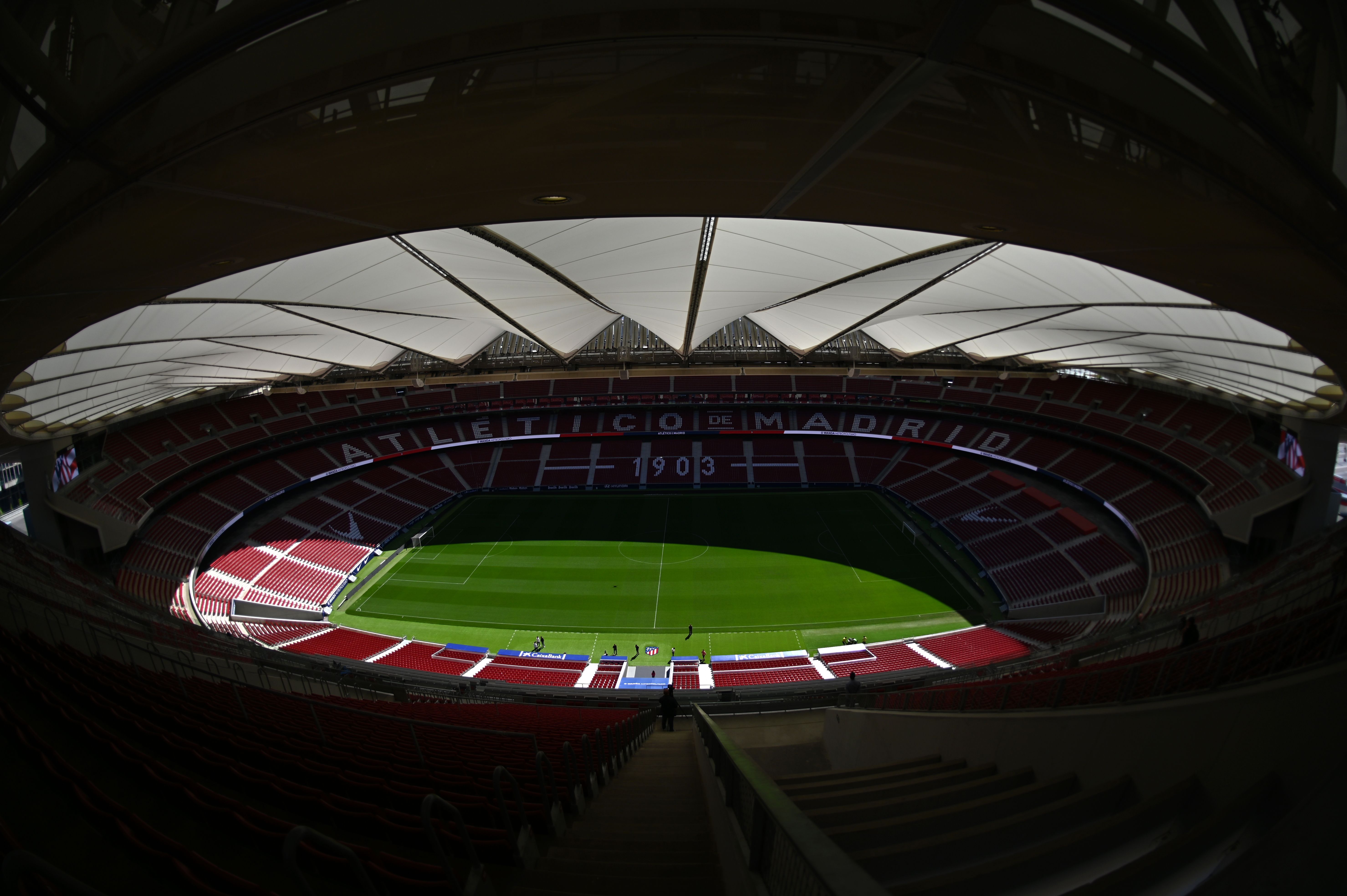 Pemandangan stadion Wanda Metopolitano, Madrid, Spanyol yang akan jadi tempat laga final Liga Champions 2018/2019