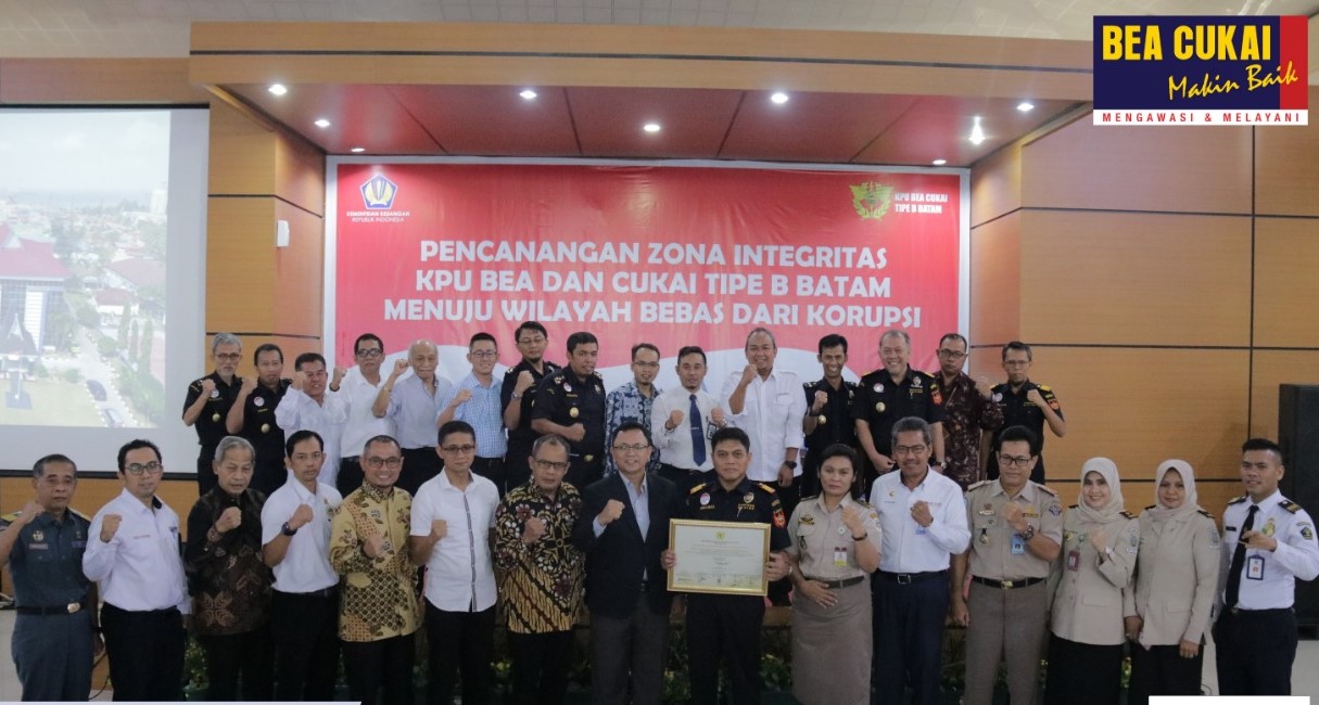 Canangkan zona integritas bea cukai batam siap jadi institusi yang bersih dari kkn