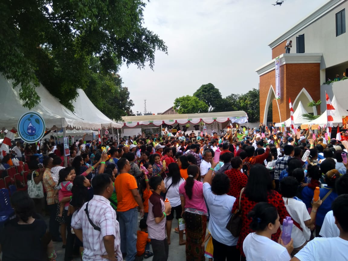 Aksi Geura Hejo di Gereja katolik St. Paulus Depok