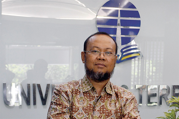 Rektor Universitas Terbuka (UT) Ojat Darojat.