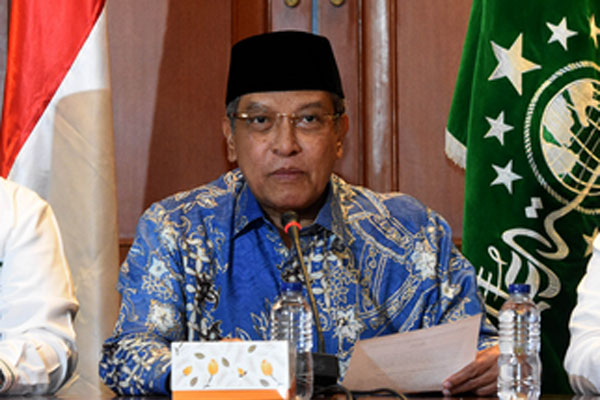 KETUA Pengurus Besar Nahdlatul Ulama Said Aqil Siroj
