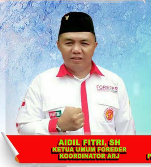 Ketua umum Foreder Aidil Fitri
