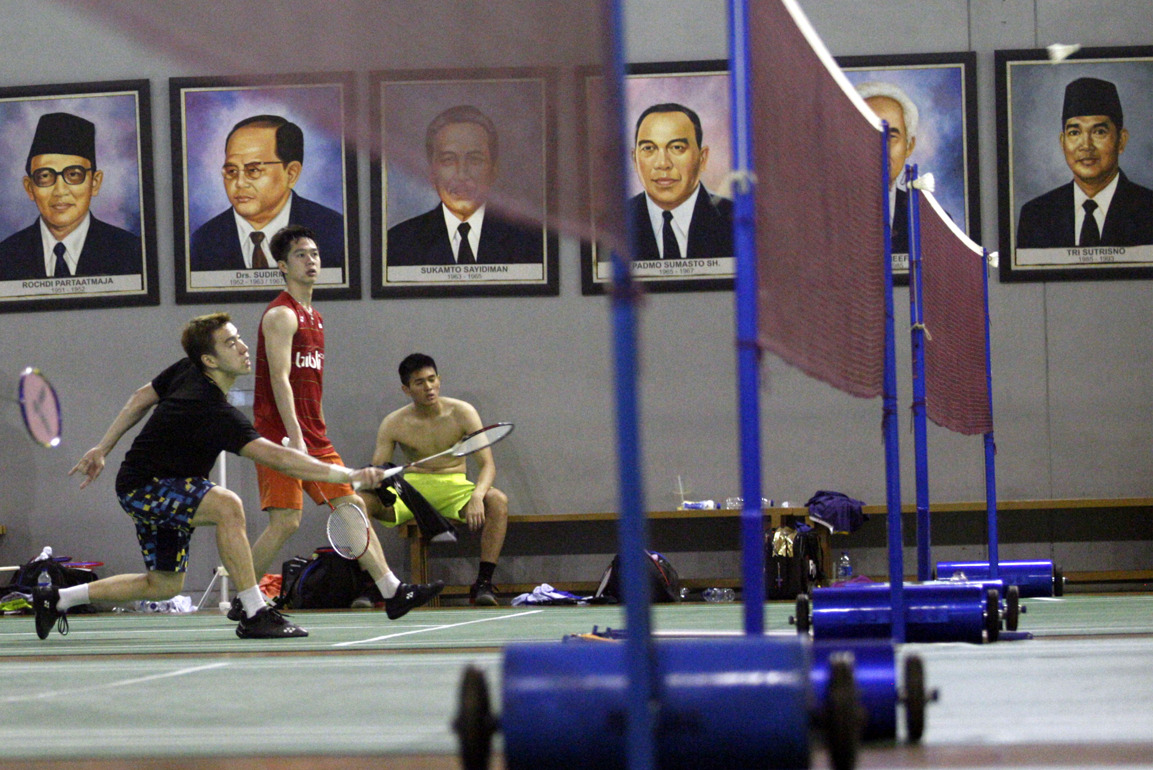 Pebulutangkis Indonesia berlatih jelang keiutsertaan di ajang Piala Sudirman 2019