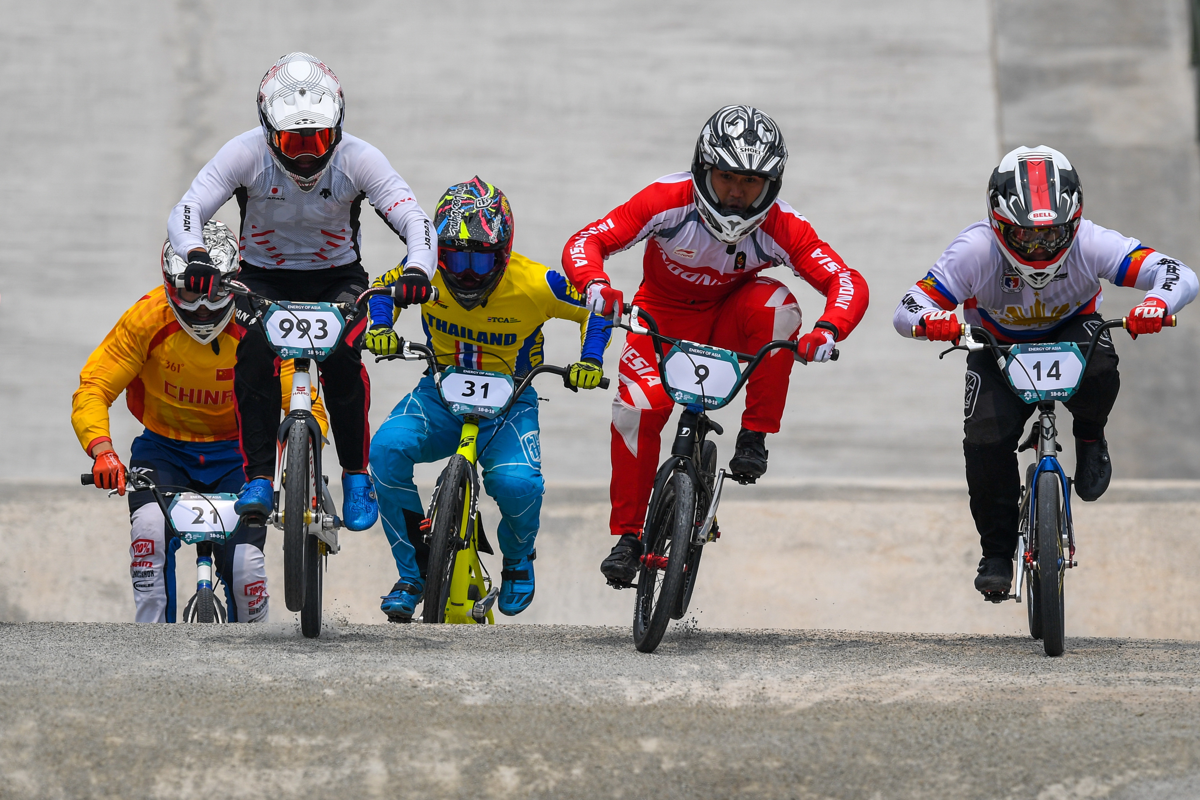 Final nomor BMX putra di Asian Games 2018