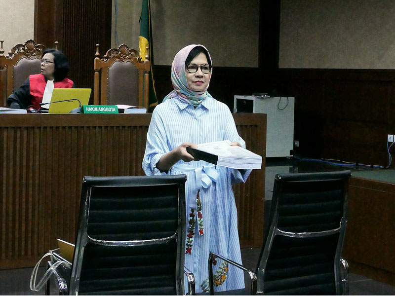  Terdakwa, mantan Dirut PT Pertamina (persero) Karen Agustiawan