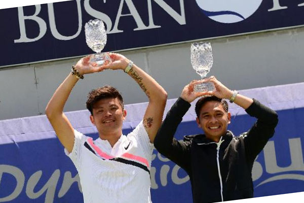 Christopher Rungkat dan Hsieh Cheng-peng.