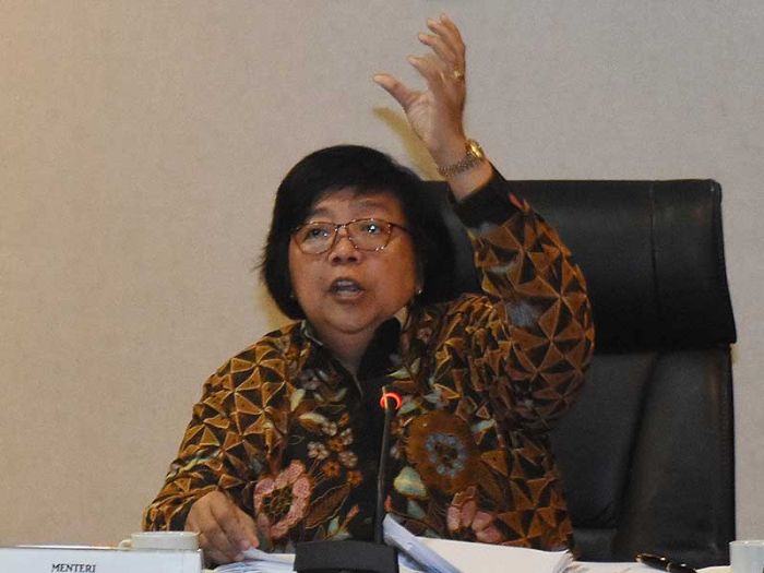 Menteri Lingkung­an Hidup dan Kehutanan (LHK) Siti Nurbaya