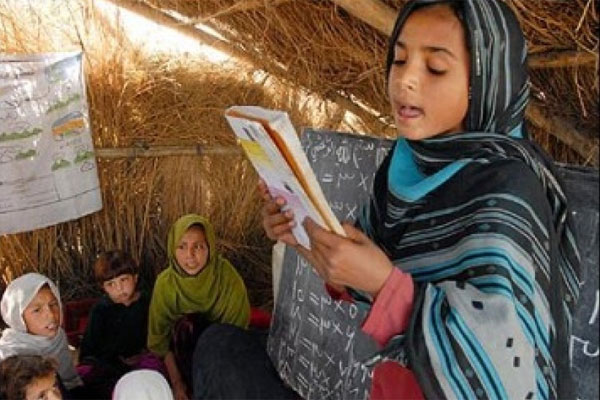 ilustrasi sekolah di afghanistan