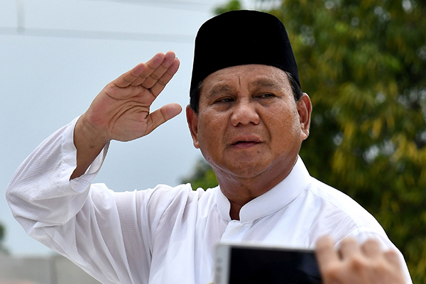 Capres nomor urut 02 Prabowo Subianto