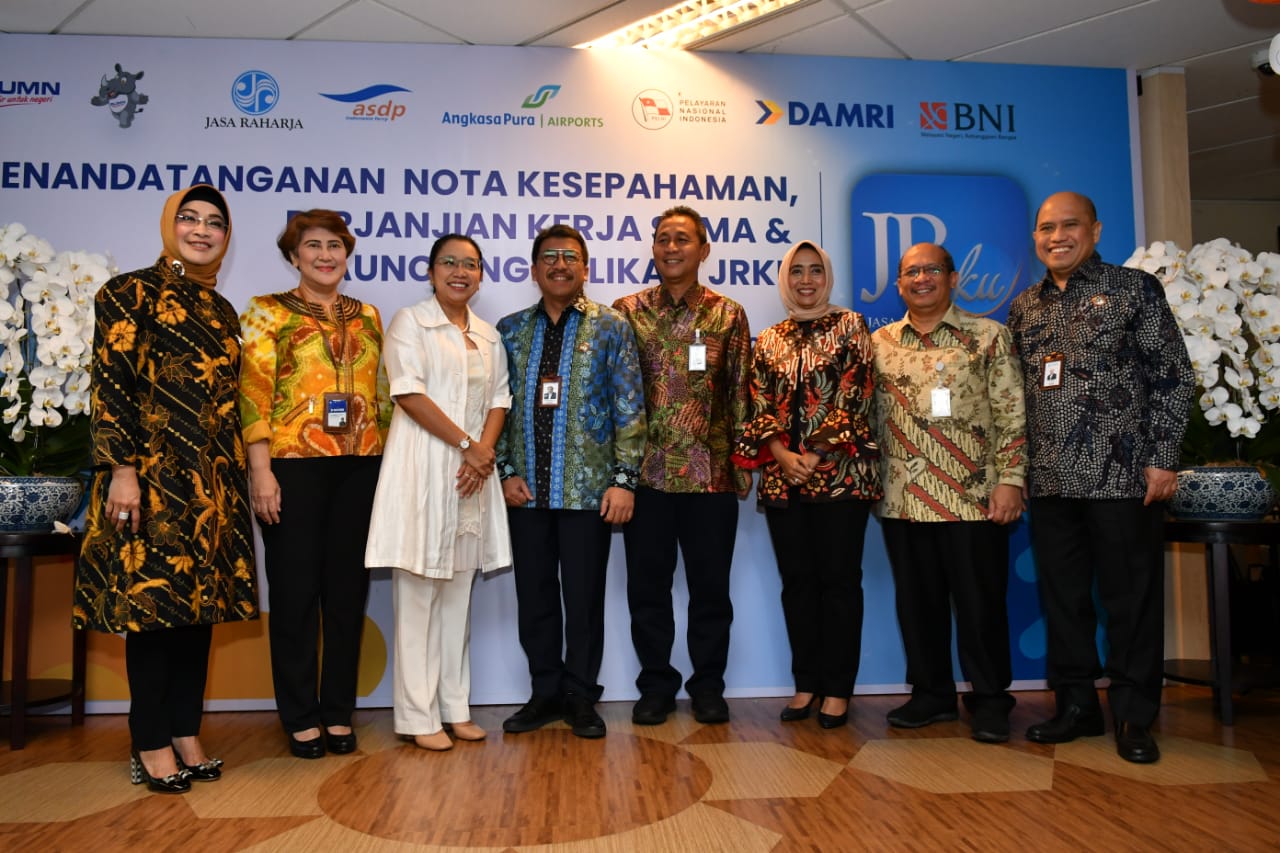 Penandatanganan Nota Kesepahaman, Perjanjian Kerja Sama & Launching Aplikasi JRku, Jumat (3/5/2019).
