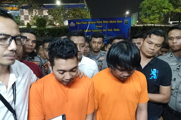 Dua Pengemudi Ojol penyebar hoaks