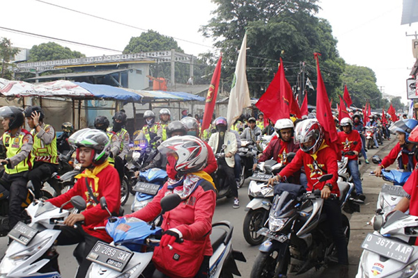 Peringatan Hari Buruh di Bandung