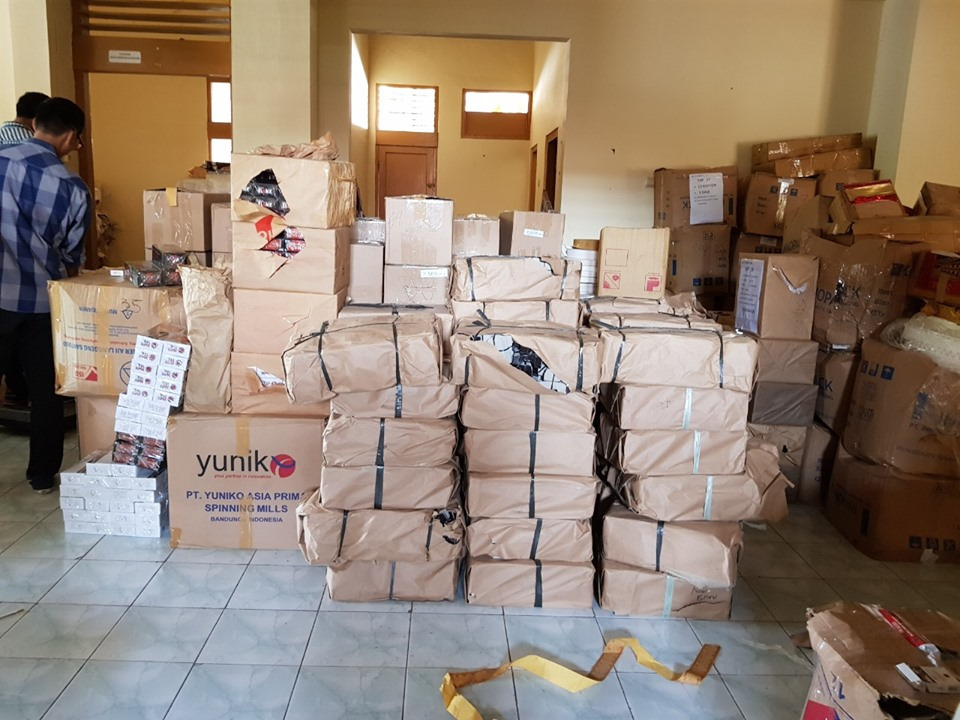 Temuan rokok ilegal dari bangunan di Kabupaten Jepara, Jawa Tengah.